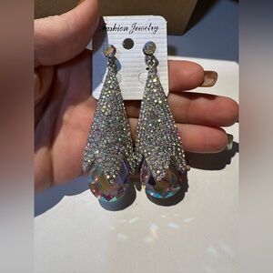 Sparkling Teardrop Earrings